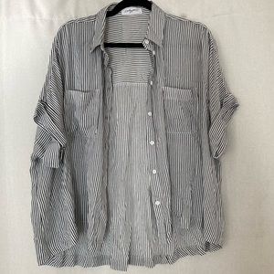 CARLY JEAN LOS ANGELES short sleeve button up